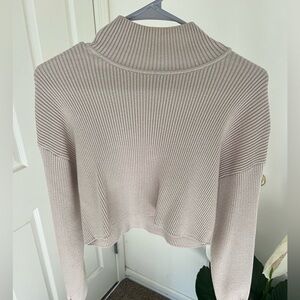 Elegant Cream Turtleneck Sweater